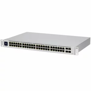 USW-48-PoE is 48-Port managed PoE switch with (48)  USW-48-POE-EU