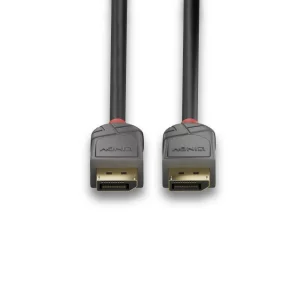 Cablu Lindy 0.5m DisplayPort 1.4, Anthra
