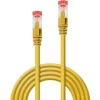 Cablu Lindy 1m Cat.6 S/FTP Network galben