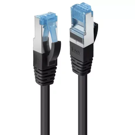 Cablu Lindy 1m Cat.6A S/FTP LSZH negru