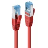Cablu Lindy 1m Cat.6A S/FTP LSZH rosu