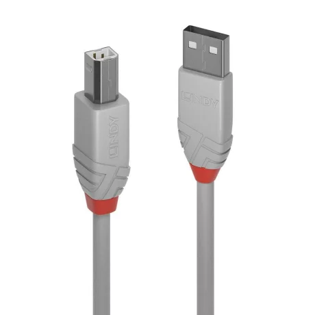 Cablu Lindy 5m USB 2.0 Type A to B Anthr