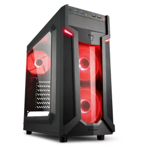 CARCASA SHARKOON VG6-W RED ATX