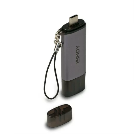 Card Reader Lindy USB 3.2 Type C&amp;A, m/SD