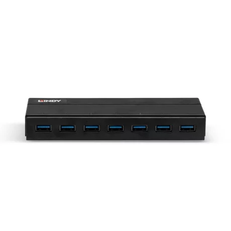 Charging Hub Lindy 7 Port USB 3.1, negru