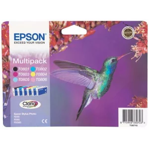 EPSON T0807 MULTIPACK INKJET CARTRIDGES