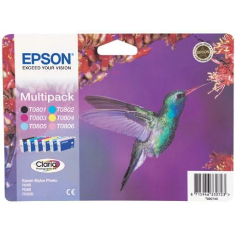 EPSON T0807 MULTIPACK INKJET CARTRIDGES