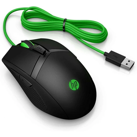 HP 300 PAV Gaming GRNCable Mouse