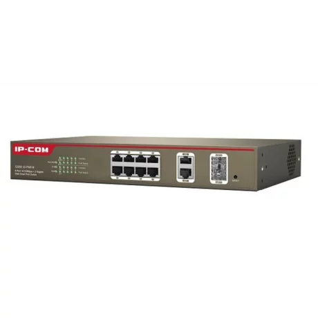 IP-COM 8-PORT +2 GIGABIT SWITCH POE L2