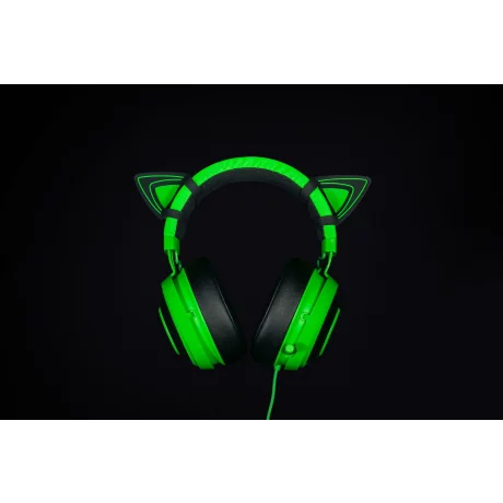 KITTY EARS FOR RAZER KRAKEN GREEN