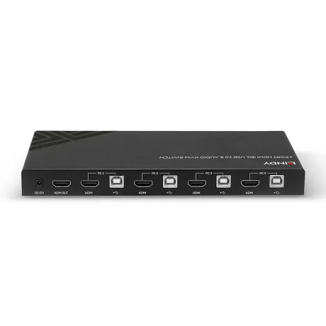 Lindy KVM Switch 4 HDMI 4K60 USB &amp; Audio