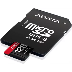 Card memorie microSDXC cu adaptor 128GB Adata AUSDX128GUI3V30SHA2-RA1