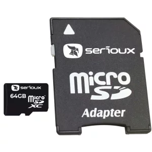 Card memorie cu adaptor microSDXC 64GB Serioux SFTF64AC10