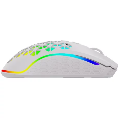 Mouse AQIRYS Polaris, wireless, alb