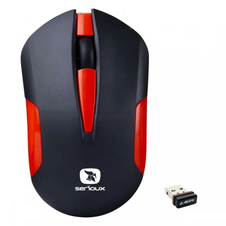 MOUSE wireless SERIOUX DRAGO300 RED DRAGO300-RD