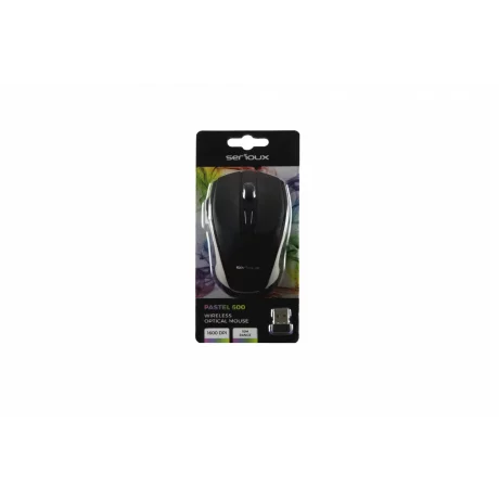 MOUSE SERIOUX PASTEL600 WR BLACK USB SRXM-PST600W-BK