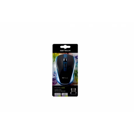 MOUSE SERIOUX PASTEL600 WR BLUE USB SRXM-PST600W-BL