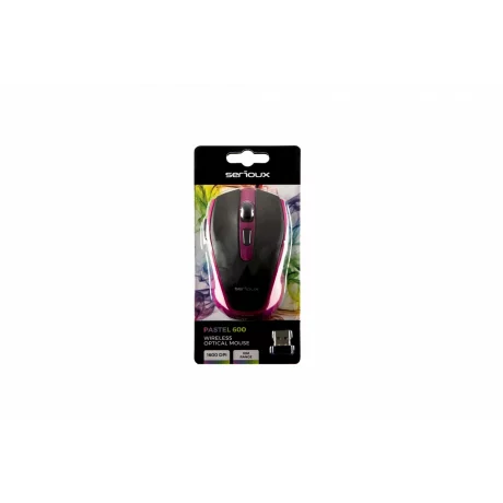 MOUSE SERIOUX PASTEL600 WR PURPLE USB