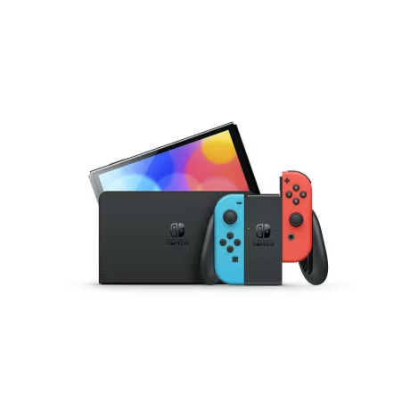 NINTENDO SWITCH OLED CONSOLE 7&quot; BLUE/RED