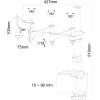 NM Screen TV Desk Clamp FullMot 10&quot;-30&quot;