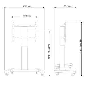 NM Screen TV Floor Stand Mobile 42&quot;-100&quot;