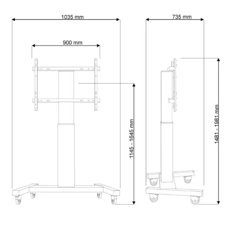 NM Screen TV Floor Stand Mobile 42&quot;-100&quot;