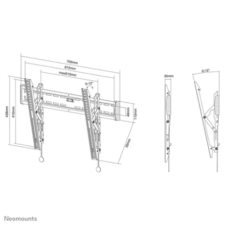 NM Select TV Wall Mount Tilt 37&quot;-65&quot;