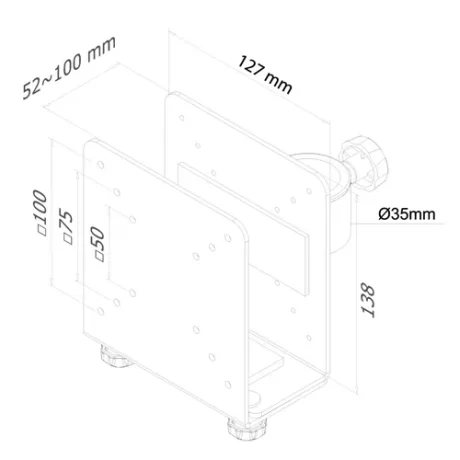 NM Thin Client Holder VESA50/100