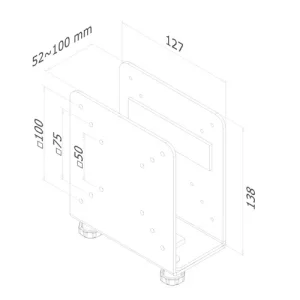 NM Thin Client Holder VESA75/100
