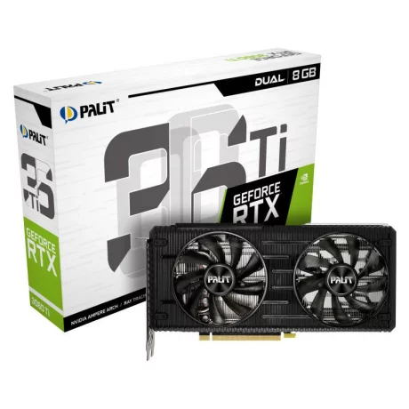 Placa video Palit RTX 3060Ti Dual 8GB GDDR6