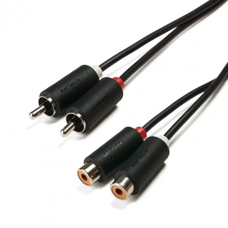 SERIOUX 2X RCA M- 2X RCA F CABLE 1.5M