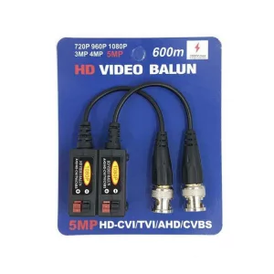 SET VIDEO BALUN PASIV UTP-BNC 2MP