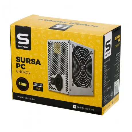 SURSA PC SERIOUX ENERGY 450W VENT 12CM