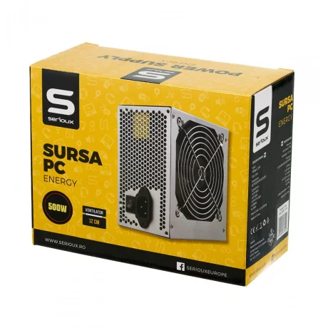 SURSA PC SERIOUX ENERGY 500W VENT 12CM