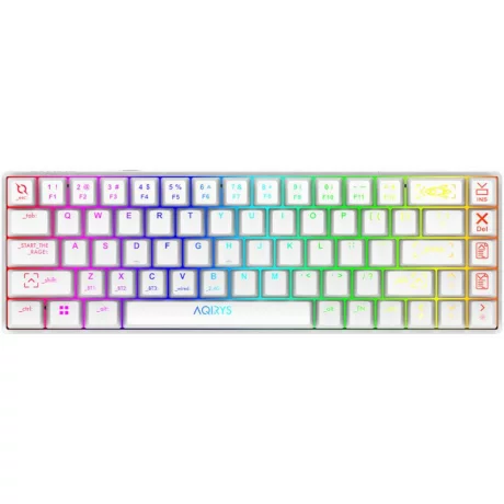 Tastatura AQIRYS Mira, wireless, alba