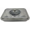 TAVA  CUPTOR CU CAPAC, INOX , 39x29x7 CM