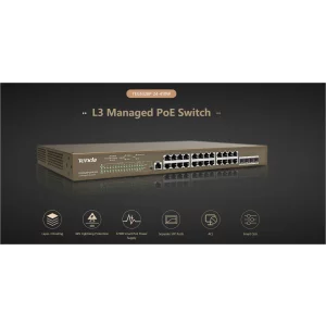 TENDA 24PORT GIGABIT L3 MANAGED SWITCH