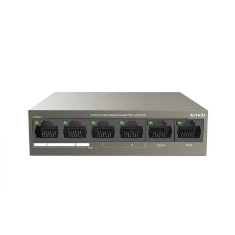 TENDA 6-PORT PoE SWITCH TEF1106P-4-63W