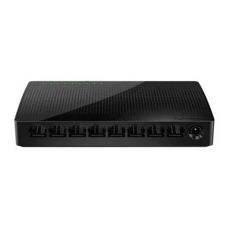 Switch Tenda SG108, 8 Porturi Gigabit 10/100/1000 Mbps, Plug &amp; Play, Carcasa Desktop