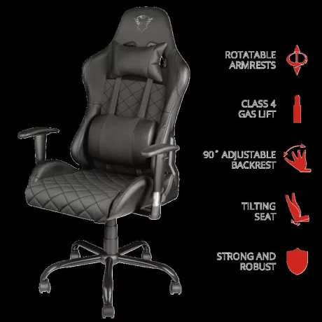 Trust GXT 707 Resto Gaming Chair - black