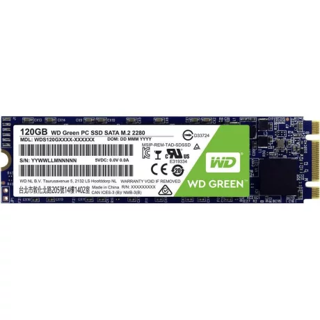 WD SSD 120GB GREEN M.2 2280 WDS120G1G0B