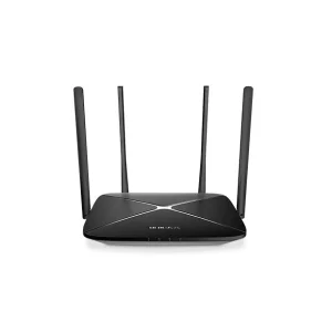 ROUTER MERCUSYS wireless 1200Mbps, 3 porturi 10/100/1000Mbps, Dual Band AC1200 &quot;AC12G&quot;(include timbru verde 1.75 lei)