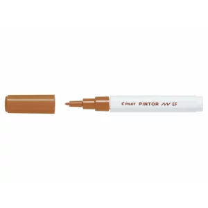 Marker cu vopsea Pintor, Pilot, 0.7 mm, varf rotund, Maro Ef