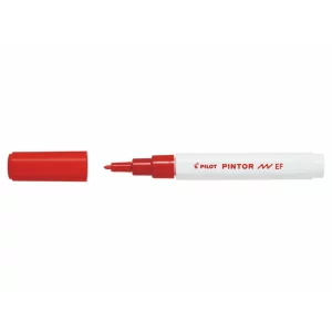 Marker cu vopsea Pintor, Pilot, 0.7 mm, varf rotund, Rosu Ef