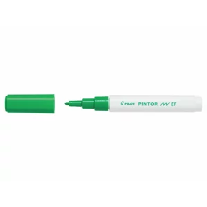 Marker cu vopsea Pintor, Pilot, 0.7 mm, varf rotund, Verde Deschis Ef