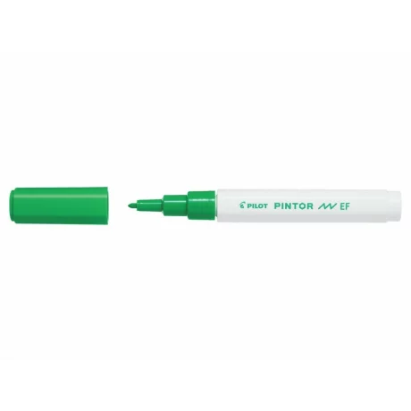 Marker cu vopsea Pintor, Pilot, 0.7 mm, varf rotund, Verde Deschis Ef