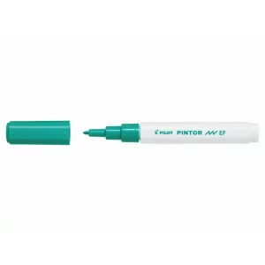 Marker cu vopsea Pintor, Pilot, 0.7 mm, varf rotund, Verde Ef