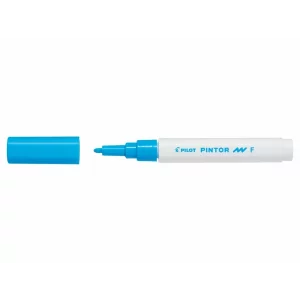 Marker cu vopsea Pintor, Pilot, 1.0 mm, varf rotund, Bleu Fine