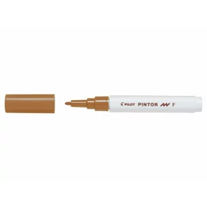 Marker cu vopsea Pintor, Pilot, 1.0 mm, varf rotund, Maro Fine