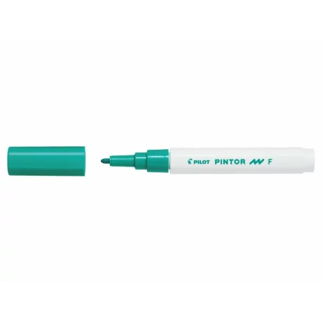 Marker cu vopsea Pintor, Pilot, 1.0 mm, varf rotund, Verde Fine